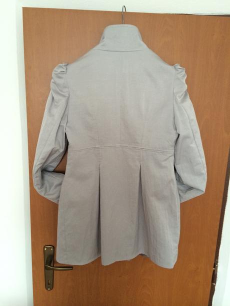 Prechodný šedý - sivý kabátik 38, m