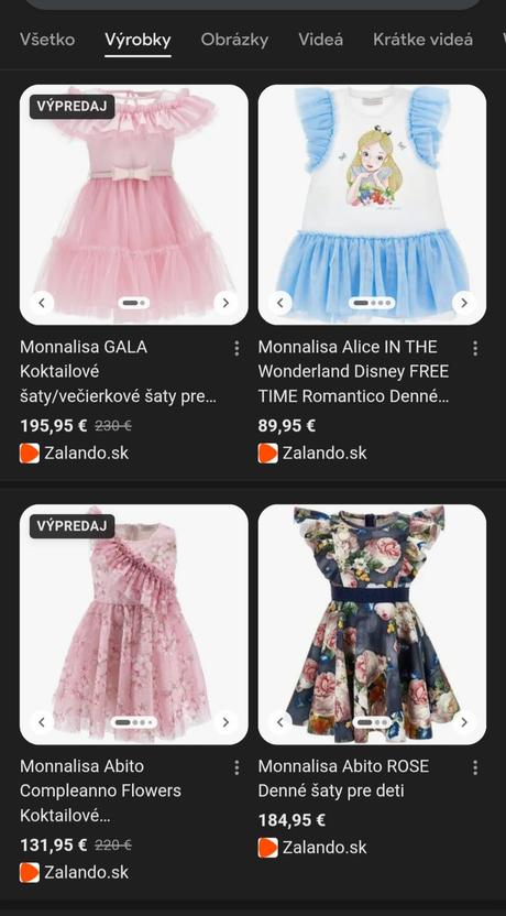 Luxusné šaty monnalisa 6mes, monnalisa,68