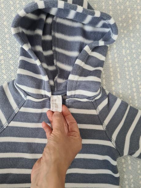 Bunda z pleteneho flisu, h&m,80