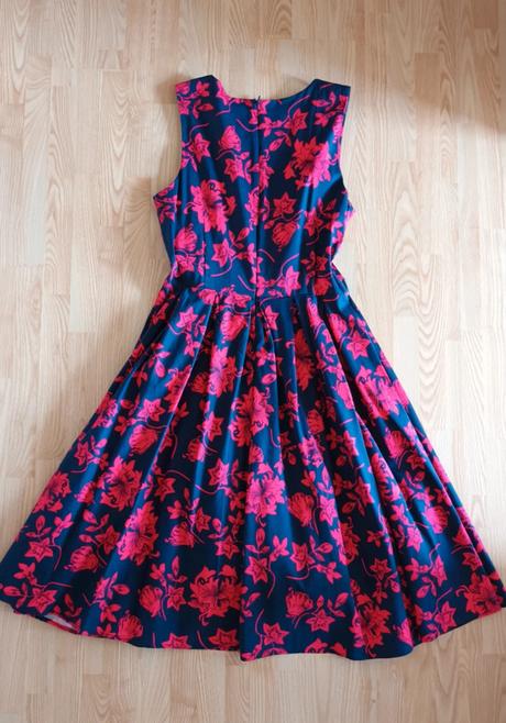 Modro-červené šaty dolly and dotty, l