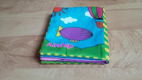 Textilná pískacia kniha - dopravné prostriedky, 