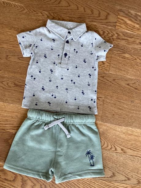 Suprava polokosele šortiek s palmami, f&f,74