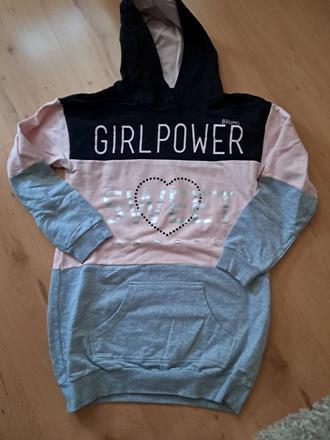 Detská predlzena mikina/saty, 152