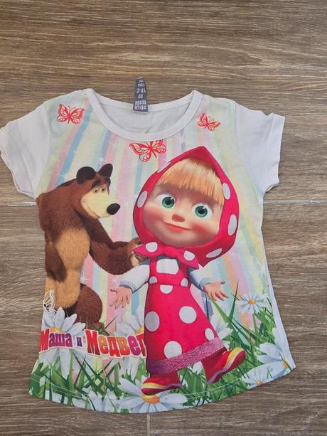 Tričko č.98 máša a medveď, 98