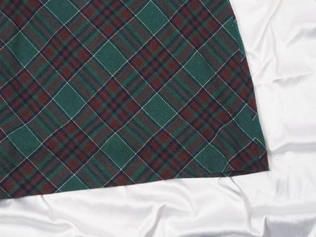 Kvalitná káro zelená sukňa marc o polo, marc o´polo,42