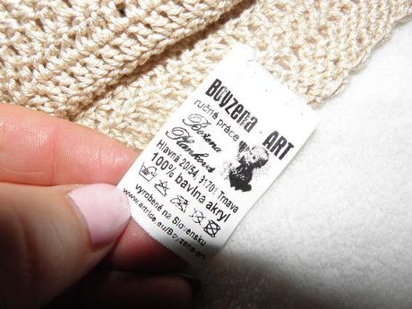 Háčkovaná modrá čiapka v. 52-54 cm, 140