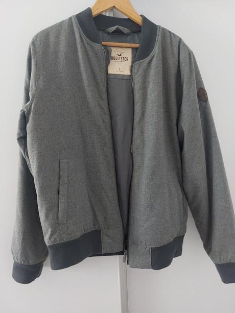 Pánska bomber bunda hollister, hollister,l