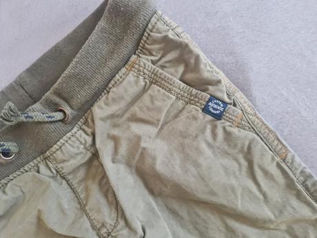 H&m bledozelené podšité nohavice 104, h&m,104