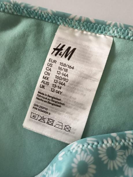 Plavky spodný diel, h&m,158