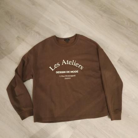 Hnedá mikina, xl, amisu,xl