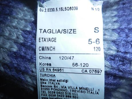 Pletený svetríkobolerko, benetton,122