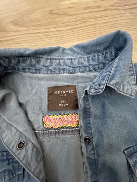 Dievčenská riflová košeľa, reserved,158