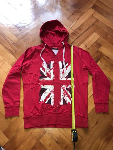 Červená mikina - veľká británia, anglicko, okay,42
