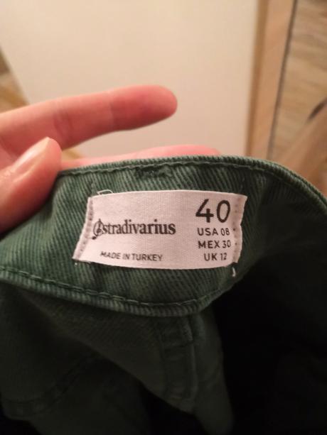 Dámske rifle zelene, stradivarius,40