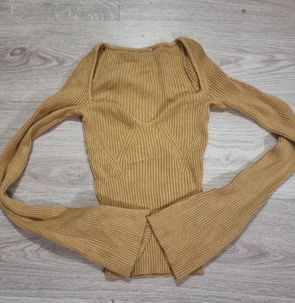 Rebrovy elasticky top tricko, s