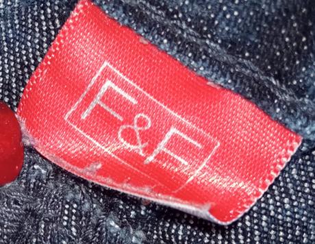 Dievčenské tmavomodré rifle f&f, veľk.1 1/2-2 r., f&f,86