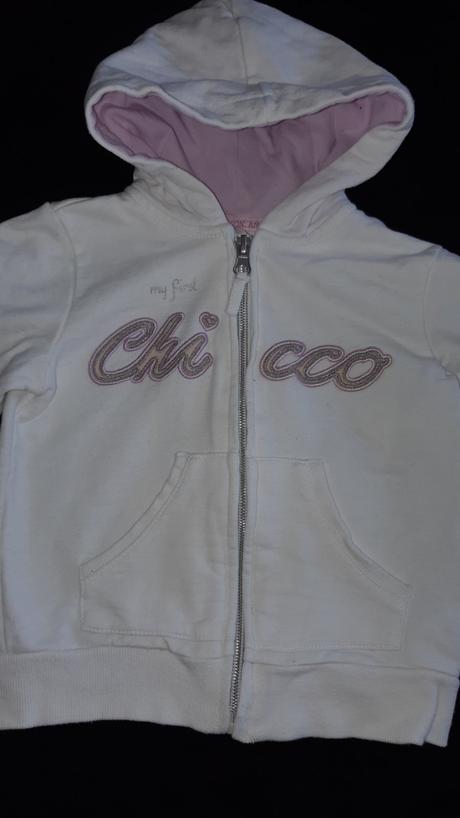 Biela mikinka chicco, chicco,80