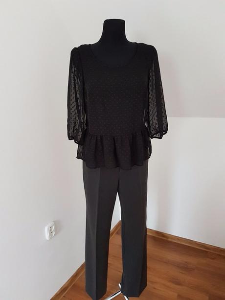 Tmavošedé office nohavice vel.l (42-44), 44