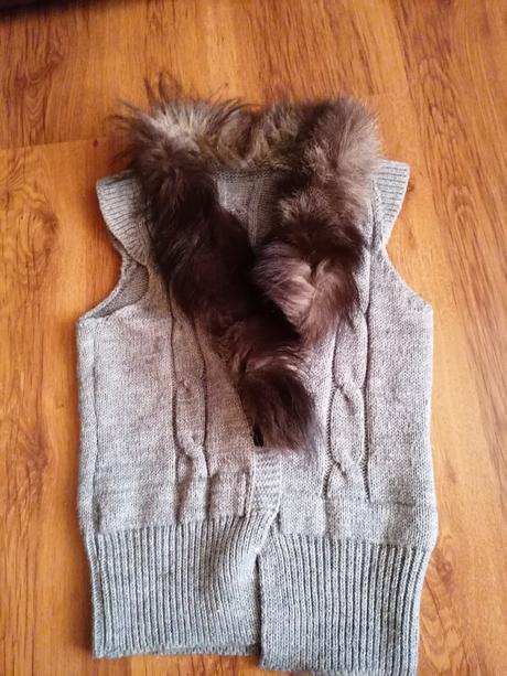 Vesta s kožušinkou, l