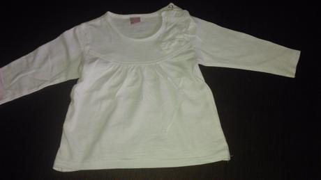 Biele tričko s mašlickou , dopodopo,80