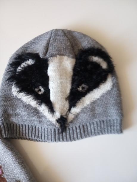 2 x čiapka so zvieratkami 5-8 rokov, h&m,110