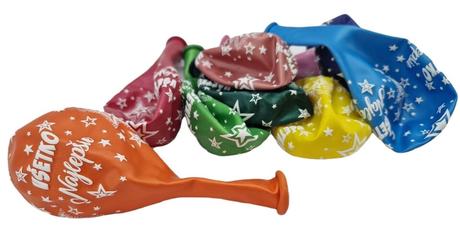 Balóny všetko najlepšie farebné,