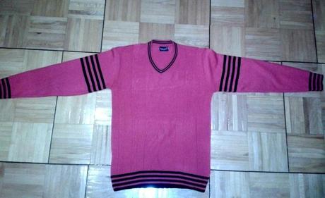 Pánsky ružovočervený sveter, m