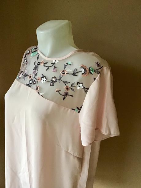 Krasna bluzka s vysivkou, new look,42