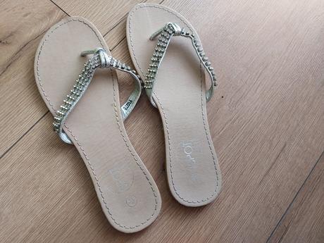 Šlapky žabky flip-flop so štrasovanim, 39