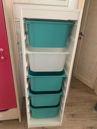 Ikea trofast aj s boxami, 