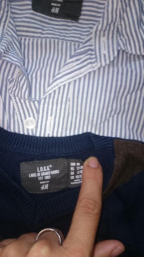 Košeľa + vesta hem, h&m,86