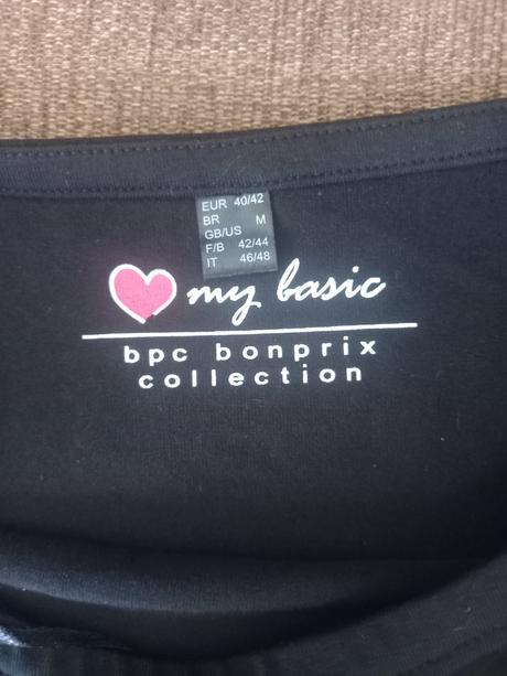Čierne tričko, bonprix,m