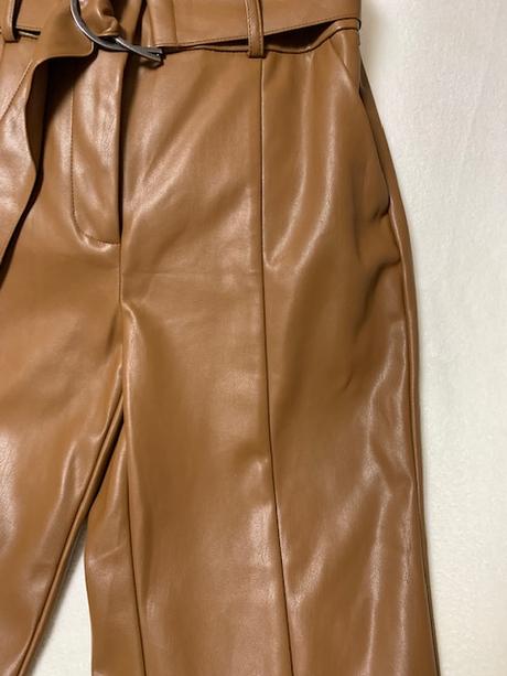 Nohavice koňakovej farby z eko-kože zn. orsay, orsay,38 / 40