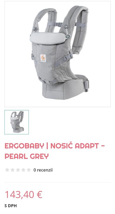 Ergonomický nosič, 