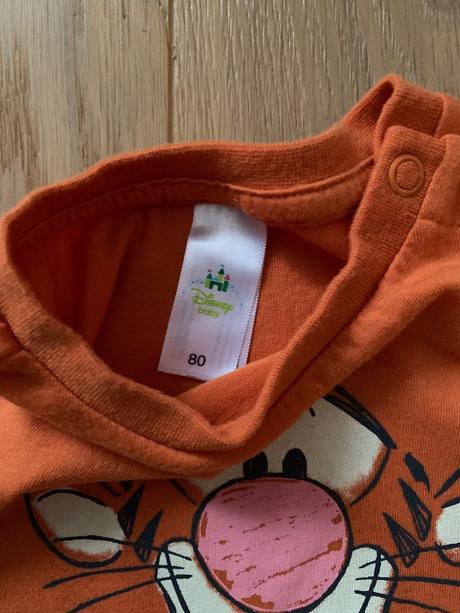 Oranžové tričko s tigrom, disney,80