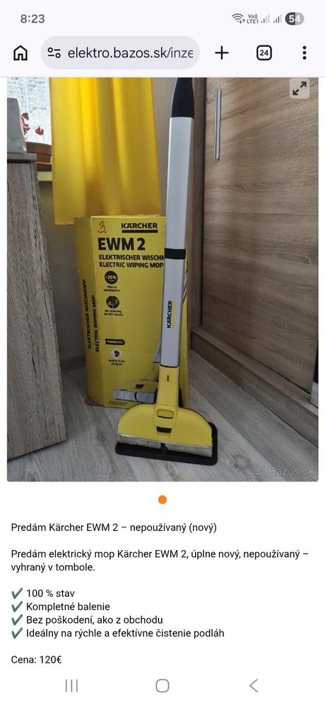 Čistič podlách kärcher, kärcher