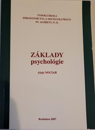 Základy psychológie - nociar,