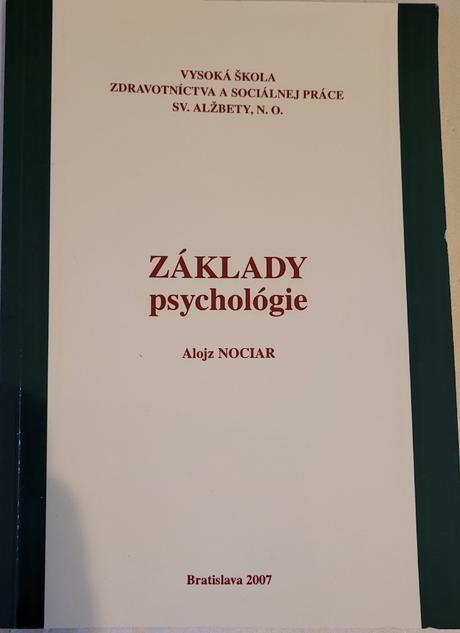 Základy psychológie - nociar, 
