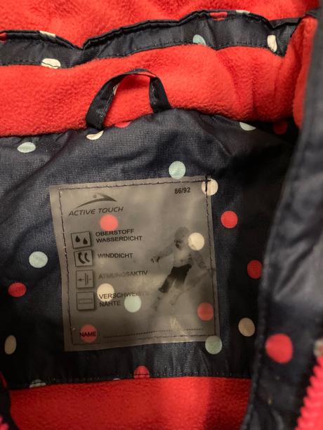 Lyžiarska bunda 86/92, 86