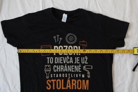 Tričko s nápisom pre stolárovu frajerku, m