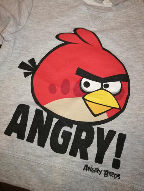 Mikina angry birds, h&m,110