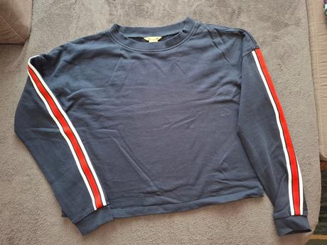 2x mikina - crop top, h&m,170