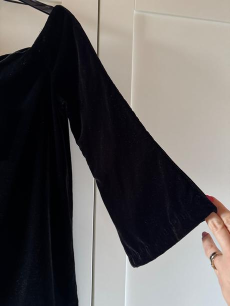 Zamatové šaty zara m, zara,m