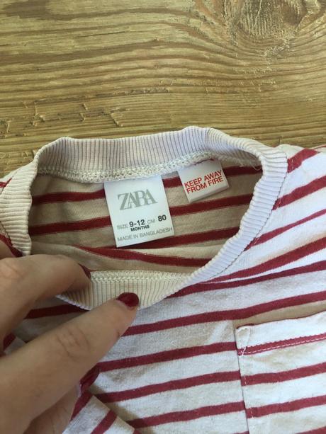 Mix tričiek 5ks dlhy rukáv, zara,80