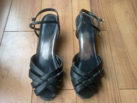 Čierne sandále, 38