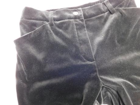 Luxusne kvalitne damske zamatove nohavice, 40
