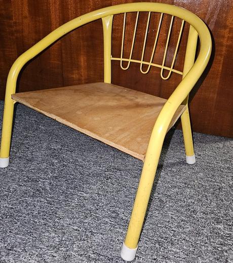 Stolička detska kovová vyška na sedenie 17cm, 