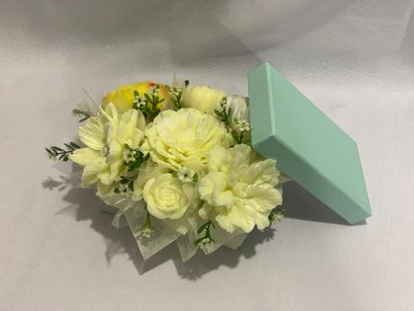 Mydlova kytica v krabičke, 