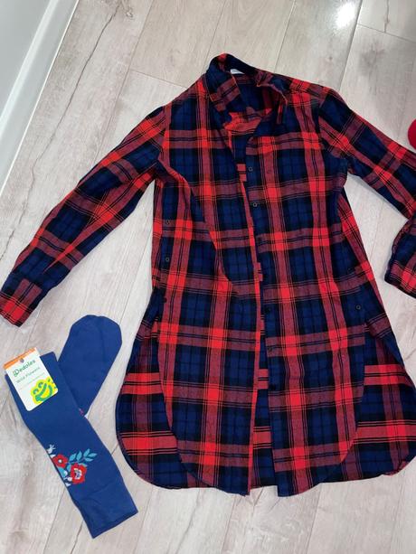 Predĺžená košeľa a nadkolienky, m