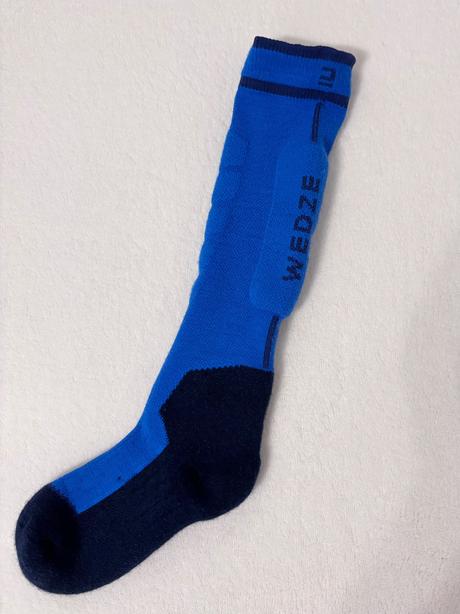 Detské lyžiarske ponožky 100 modré, wedze,31